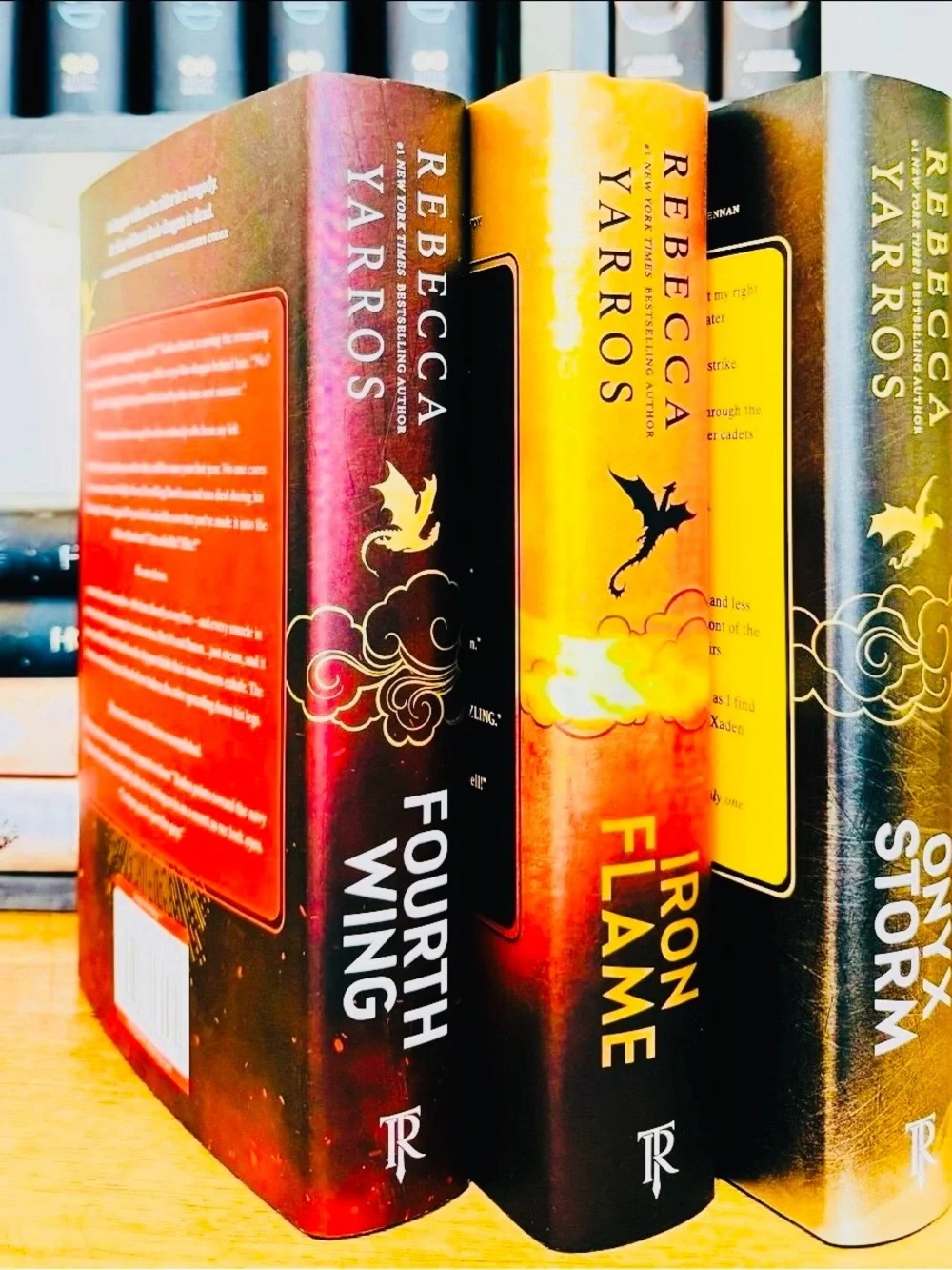 FOURTH WING Holiday Edition +IRON FLAME First Edition + ONYX STORM First Edition